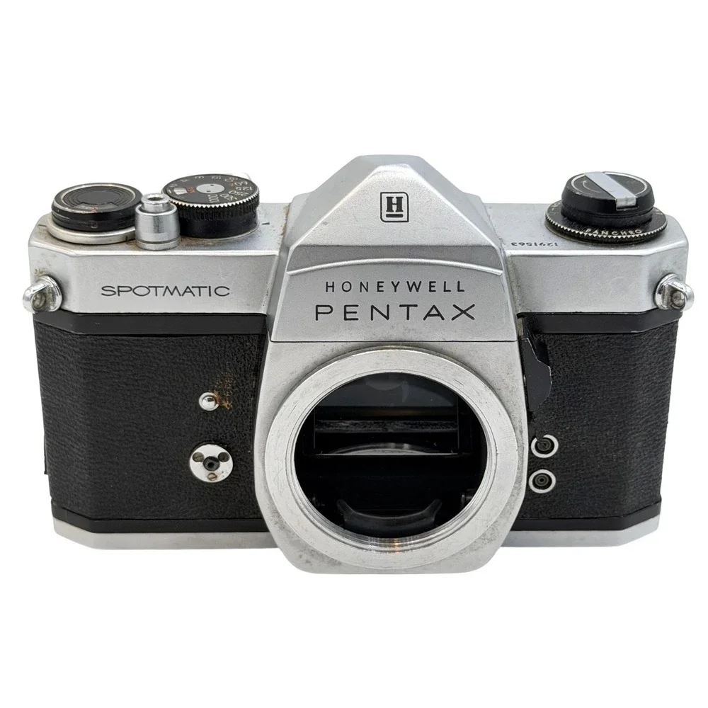 Honeywell Pentax Spotmatic 35mm SLR Film Camera Body Silver Black 1291563